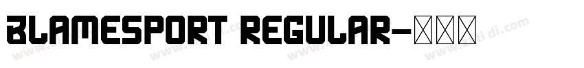 BlameSport Regular字体转换